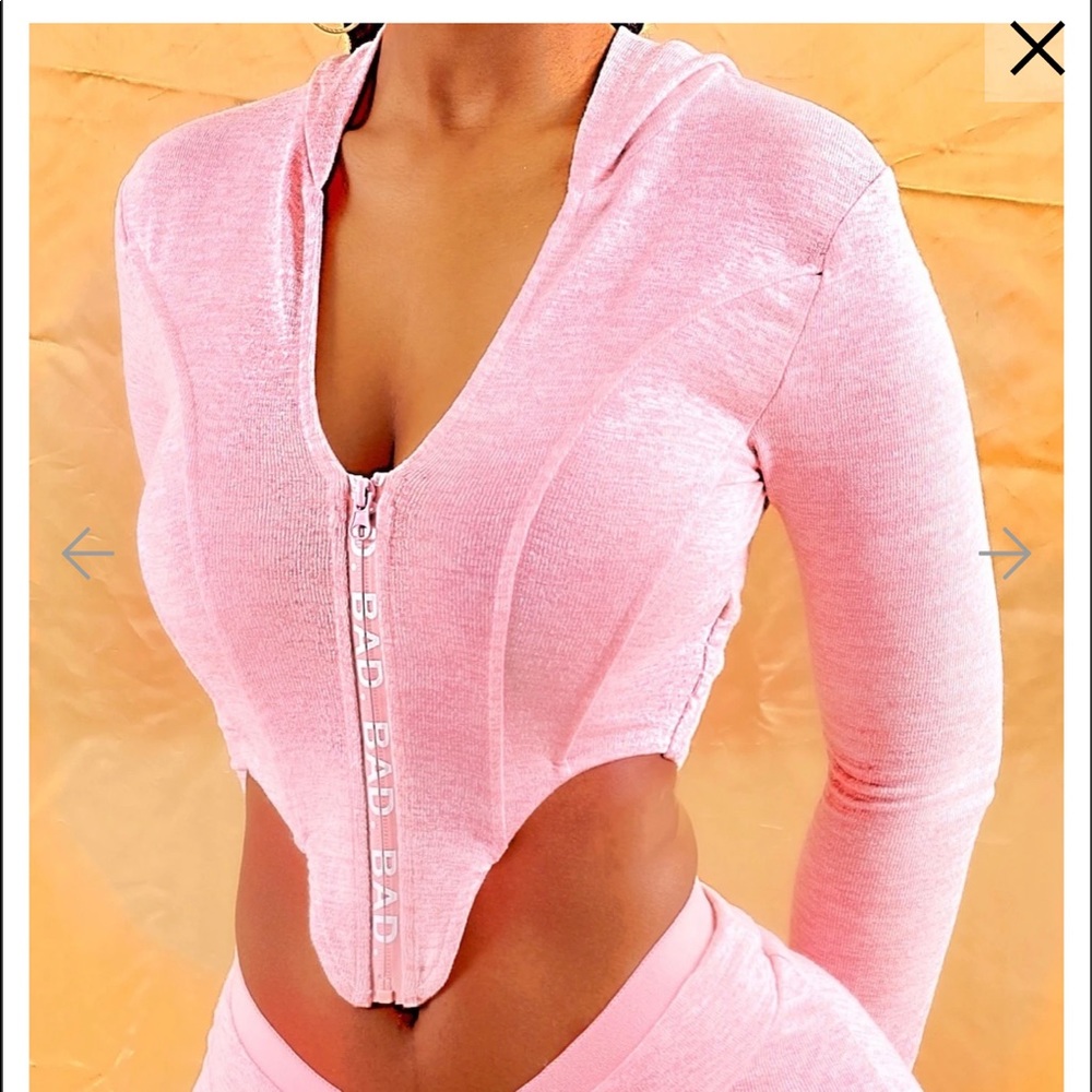 Bad Society Club. 2 piece corset hoodie set!